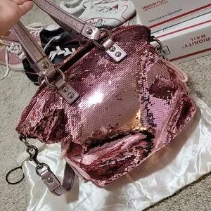 バッグ Coach Poppy Sequin Spotlight Pink Bag Coach | Bags | Coach Poppy Pink Sequin Bag 3821 | Poshmark